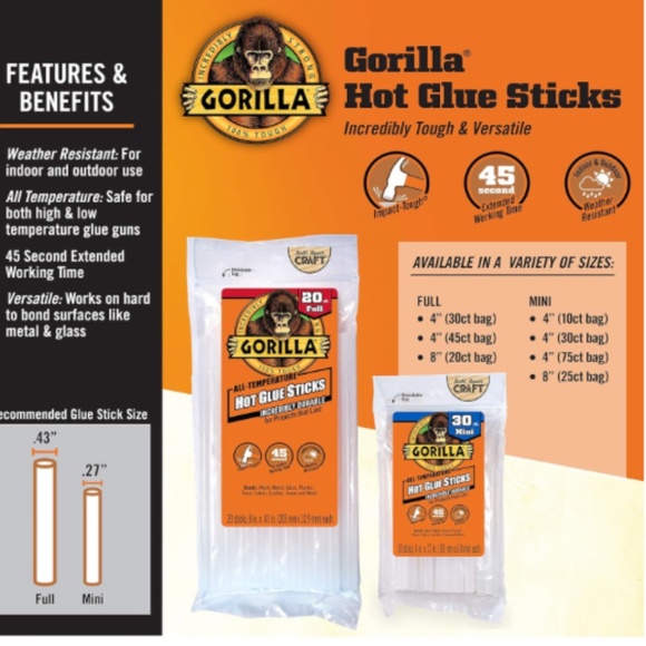 🆕 Gorilla Glue Gun/Sticks - Picture 13 of 13
